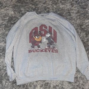 buckeyes trendy oversized crewneck